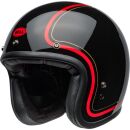 BELL Custom 500 Helm S Chief Schwarz Rot Glanz