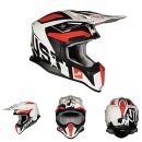 Just1 MX Motocross Helm J18 Composite Virtual Fluo Rot...