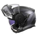 LS2 Klapphelm Scope II Motorrad Helm Oxyd Schwarz Titanium Gloss FF902 Tourenhelm Urban