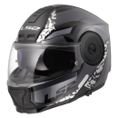 LS2 Klapphelm Scope II Motorrad Helm Oxyd Schwarz Titanium Gloss FF902 Tourenhelm Urban