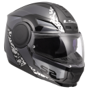 LS2 Klapphelm Scope II Motorrad Helm Oxyd Schwarz Titanium Gloss FF902 Tourenhelm Urban