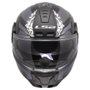 LS2 Klapphelm Scope II Motorrad Helm Oxyd Schwarz Titanium Gloss FF902 Tourenhelm Urban