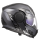LS2 Klapphelm Scope II Motorrad Helm Oxyd Schwarz Titanium Gloss FF902 Tourenhelm Urban