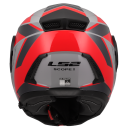 LS2 Klapphelm Scope II Motorrad Helm Oxyd Grau Rot Gloss FF902 Tourenhelm Urban
