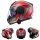 LS2 Klapphelm Scope II Motorrad Helm Oxyd Grau Rot Gloss FF902 Tourenhelm Urban