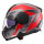LS2 Klapphelm Scope II Motorrad Helm Oxyd Grau Rot Gloss FF902 Tourenhelm Urban