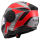 LS2 Klapphelm Scope II Motorrad Helm Oxyd Grau Rot Gloss FF902 Tourenhelm Urban