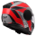 LS2 Klapphelm Scope II Motorrad Helm Oxyd Grau Rot Gloss FF902 Tourenhelm Urban