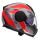 LS2 Klapphelm Scope II Motorrad Helm Oxyd Grau Rot Gloss FF902 Tourenhelm Urban