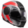 LS2 Klapphelm Scope II Motorrad Helm Oxyd Grau Rot Gloss FF902 Tourenhelm Urban