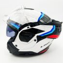 LS2 Klapphelm Advant II Triple Blau Weiß Rot FF910 Motorrad Helm Integralhelm XL (61-62cm)