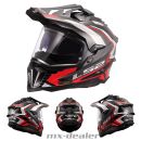 LS2 MX701 Carbon Helm Explorer C Frontier II Rot Gloss...