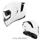 Icon Airflite Gloss Weiß Integralhelm Motorrad Helm...