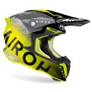 Airoh Twist 2.0 BIT Gelb Grau MX Helm Crosshelm Motocross...