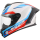 LS2 Motorradhelm Rapid III Hyper Weiß Blau Rot FF820 Integralhelm Race