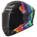 LS2 Motorradhelm Rapid III Flow Schwarz Multi FF820 Integralhelm Race