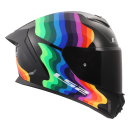 LS2 Motorradhelm Rapid III Flow Schwarz Multi FF820 Integralhelm Race