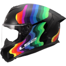 LS2 Motorradhelm Rapid III Flow Schwarz Multi FF820 Integralhelm Race