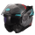 LS2 Klapphelm Advant II Triple Grau Blau Rot FF910 Motorrad Helm Integralhelm M (57-58cm)