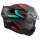 LS2 Klapphelm Advant II Triple Grau Blau Rot FF910 Motorrad Helm Integralhelm M (57-58cm)