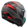 LS2 Klapphelm Advant II Triple Grau Blau Rot FF910 Motorrad Helm Integralhelm M (57-58cm)