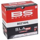 BS Battery Motorradbatterie SLA Max 12V BGZ16HL 16AH 240A...