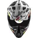 LS2 MX 700 EVO Subverter Stomp Schwarz Weiß MX Helm Crosshelm Motocross Enduro