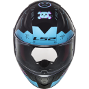 LS2 FF353 Rapid Player Schwarz Sky Blau Motorrad Helm Tourenhelm Integralhelm Racing