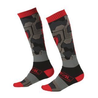 ONeal Pro MX Socken Größe 42-47 Kniestrümpfe CAMO rot