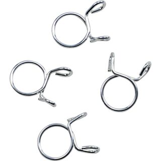 All Balls Nachfüll-Klemmensatz Kraftstoffleitung 14.3mm Silber 4er-Pack