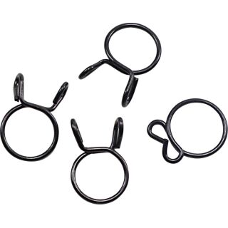 All Balls Nachfüll-Klemmensatz Kraftstoffleitung 15.2mm Schwarz 4er-Pack