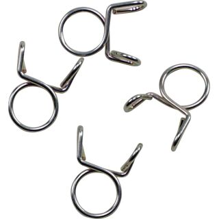 All Balls Nachfüll-Klemmensatz Kraftstoffleitung 9mm Silber 4er-Pack