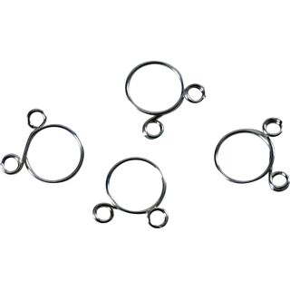 All Balls Nachfüll-Klemmensatz Kraftstoffleitung 8.3mm Silber 4er-Pack