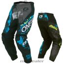 ONeal Crosshose Element Villain KINDER MX Cross Hose schwarz grau