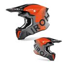 Crosshelm Airoh Twist 2.0 BIT Orange Grau MX Helm  Motocross Quad Enduro L (59/60cm)