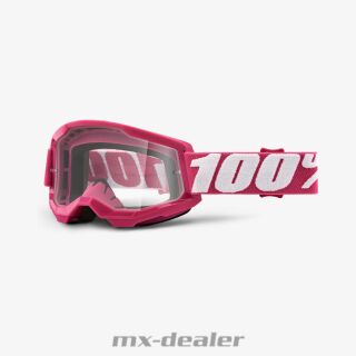 100 % Crossbrille Strata2 Fletcher Pink Motocross Enduro Downhill MTB BMX DH klar