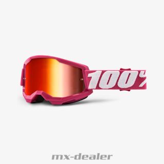 100 % Crossbrille Strata2 Fletcher Pink Motocross Enduro Downhill MTB BMX DH verspiegelt