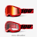100 % Crossbrille Strata2 Rot Red Motocross Enduro...