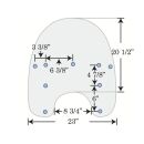 Rückläufer Memphis Shades Ersatzwindschild 15" für Harley FLSTC 86 - 17 mit ABE